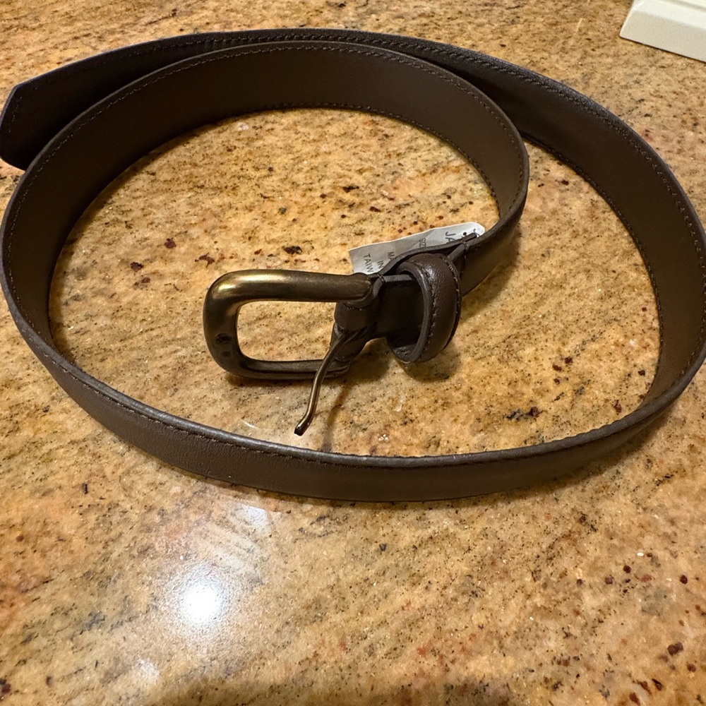 Janie and Jack Brown Kids Belt (size 10-12)